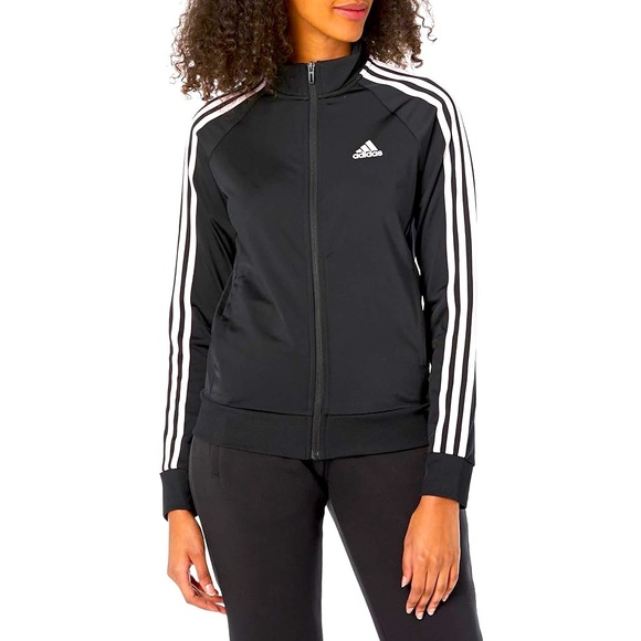 adidas Jackets & Blazers - NEW Adidas Women's Black Jacket with White Stripes NEW